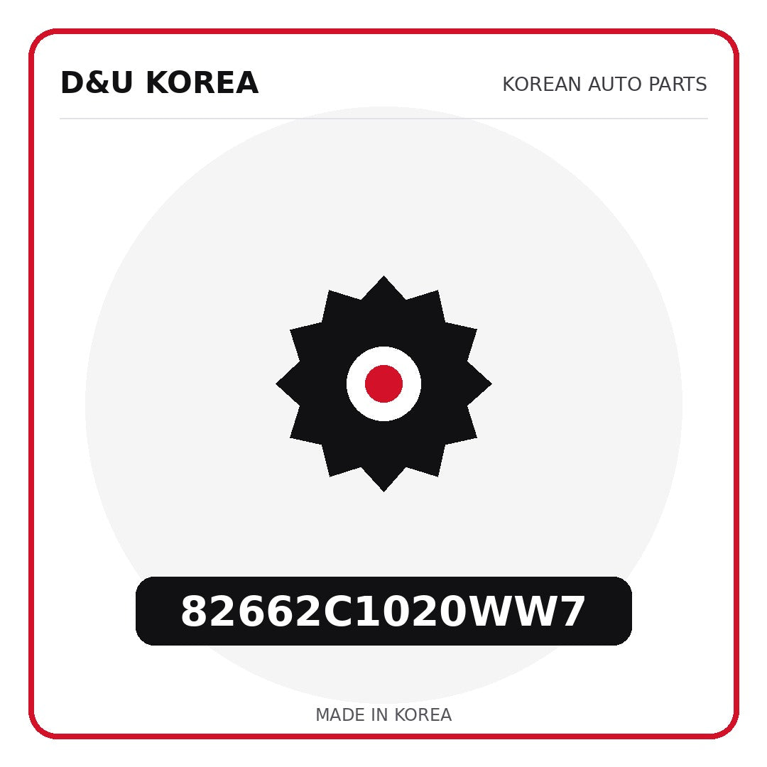 Genuine Mobis 82662C1020WW7  for Korean vehicles | D&U Korea