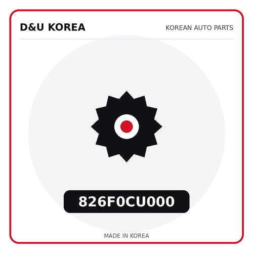 Genuine Mobis 826F0CU000  for Korean vehicles | D&U Korea