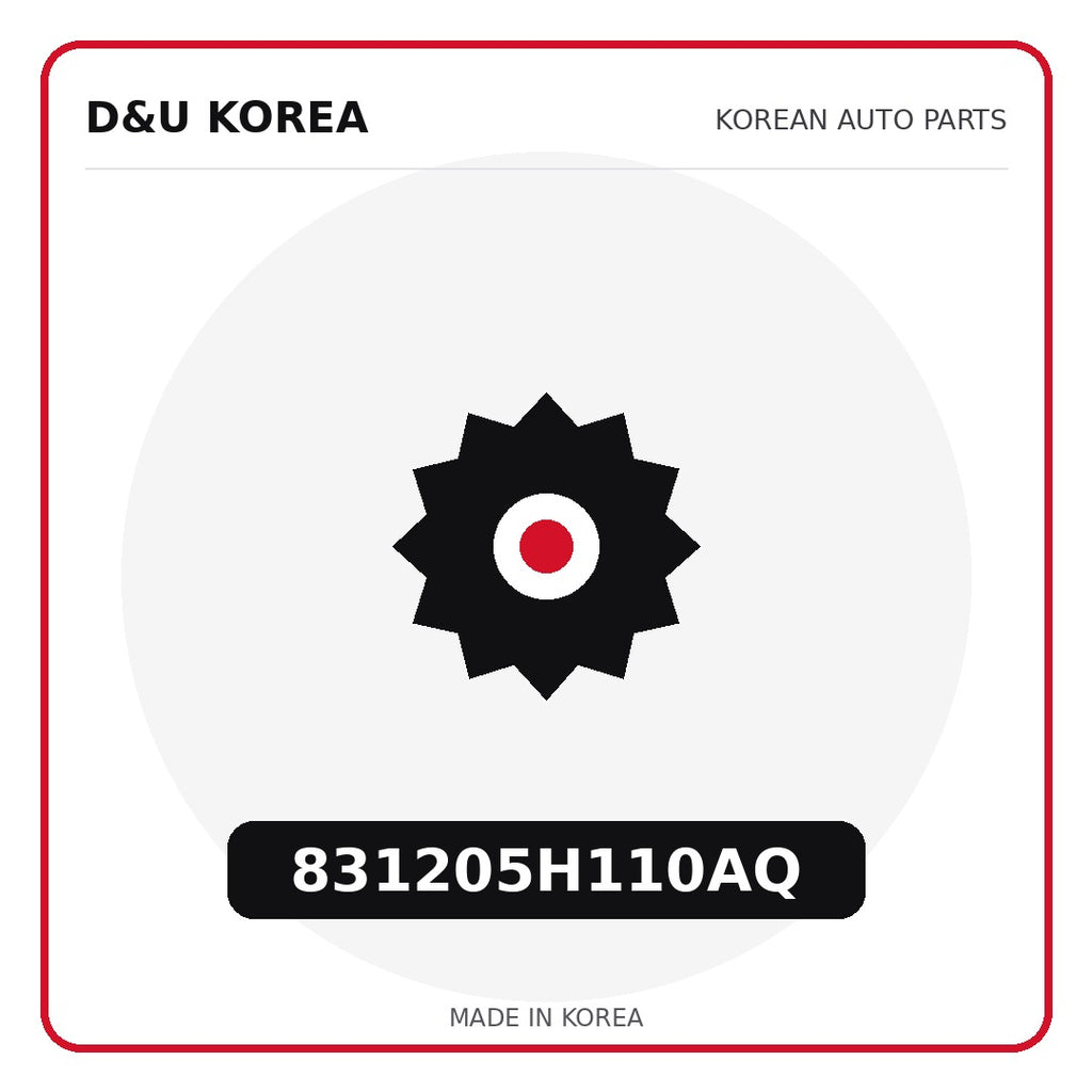 Genuine Mobis 831205H110AQ  for Korean vehicles | D&U Korea