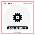 Genuine Mobis 833012D010MD  for Korean vehicles | D&U Korea
