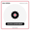 Genuine Mobis 833021D005BDF  for Korean vehicles | D&U Korea