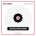 Genuine Mobis 833022D010MD  for Korean vehicles | D&U Korea