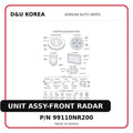 UNIT ASSY-FRONT RADAR