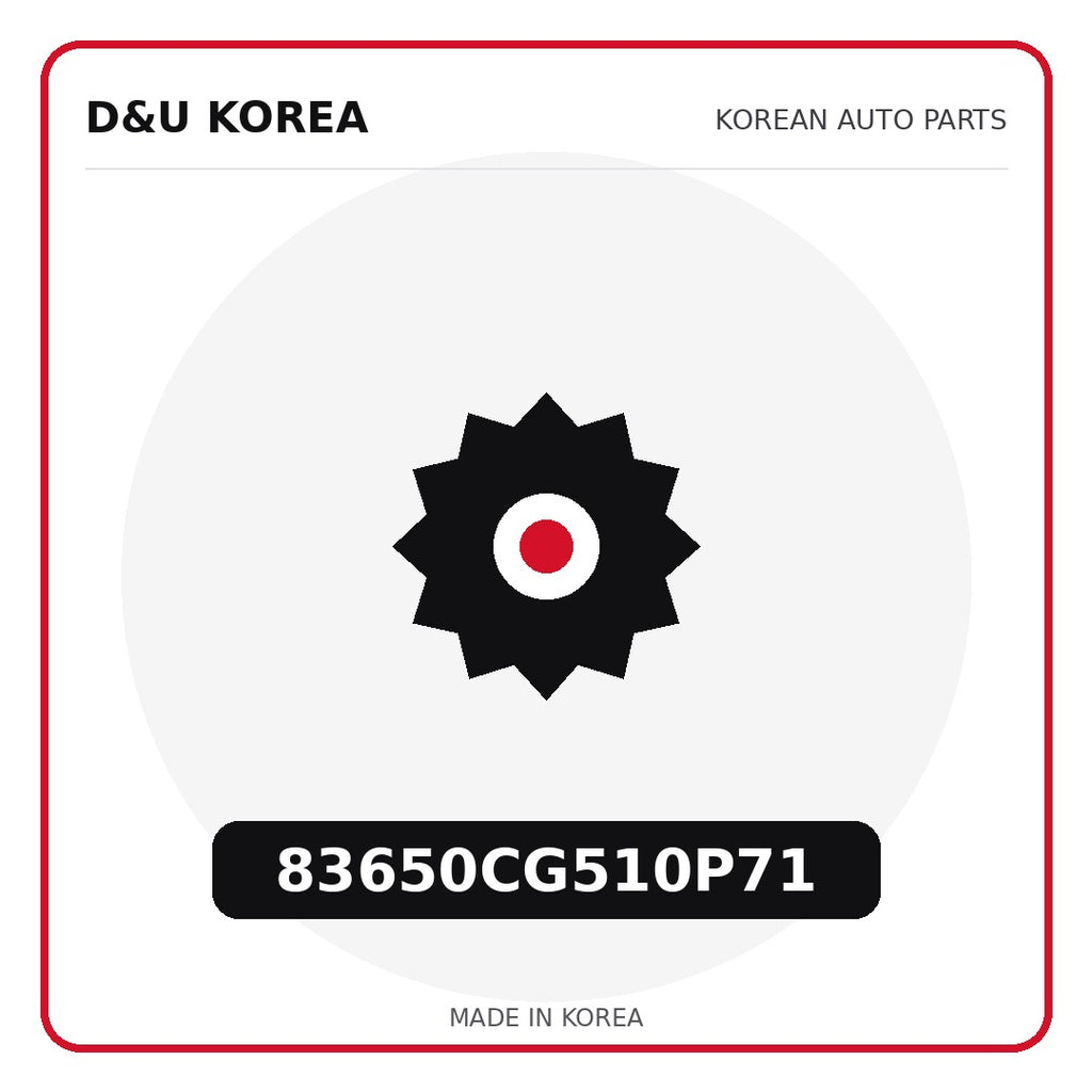 Genuine Mobis 83650CG510P71  for Korean vehicles | D&U Korea