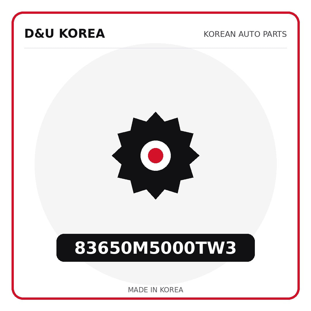 Genuine Mobis 83650M5000TW3  for Korean vehicles | D&U Korea