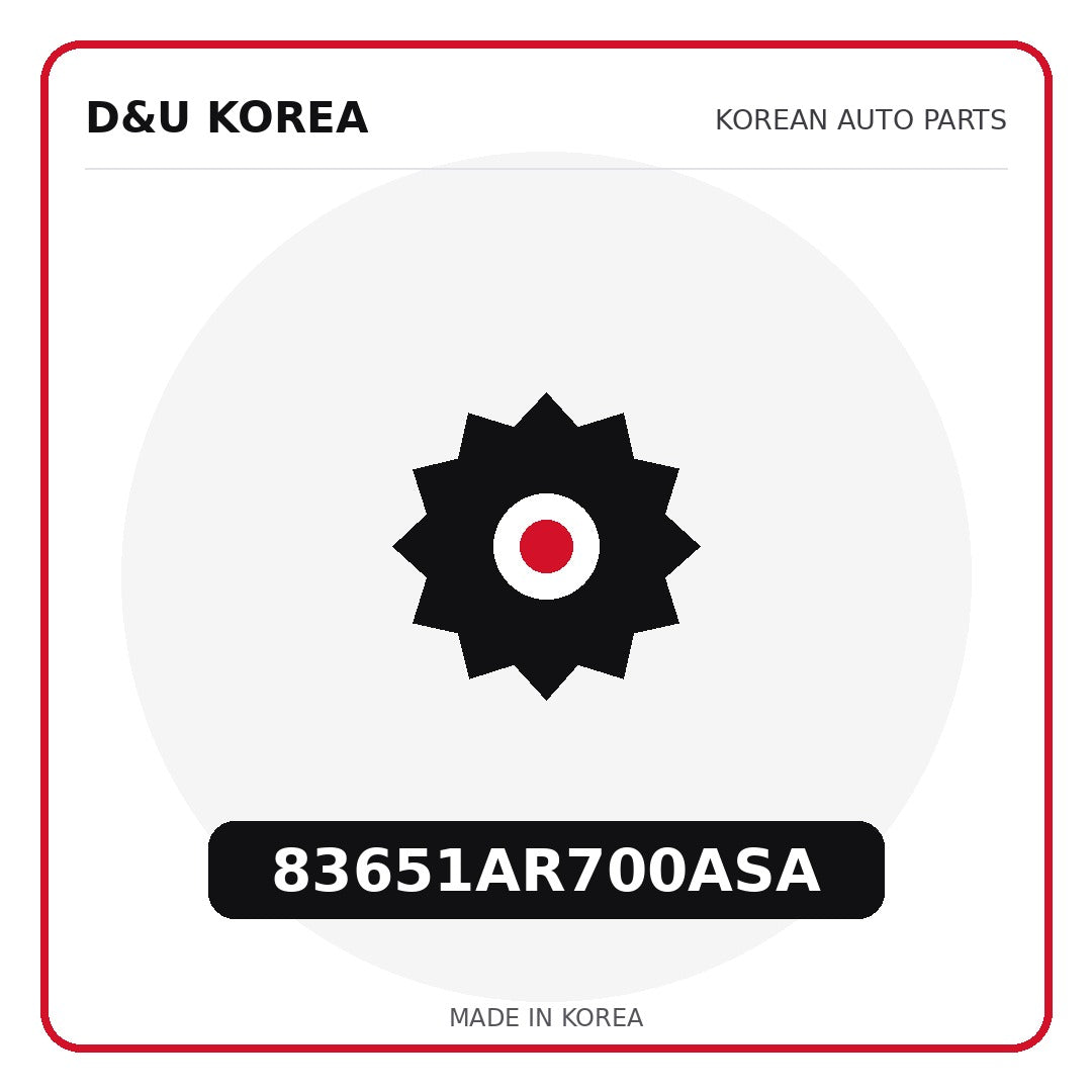 Genuine Mobis 83651AR700ASA  for Korean vehicles | D&U Korea