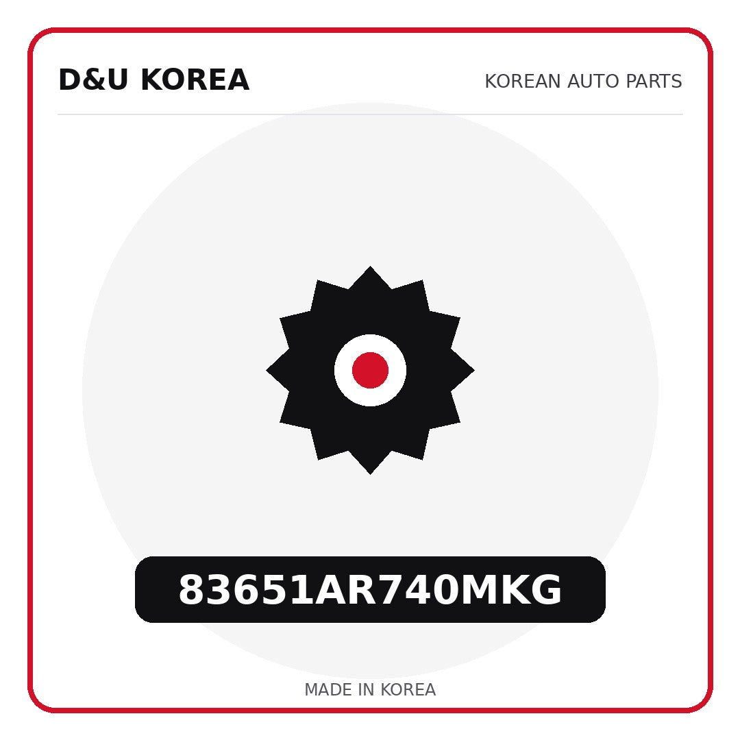 Genuine Mobis 83651AR740MKG  for Korean vehicles | D&U Korea