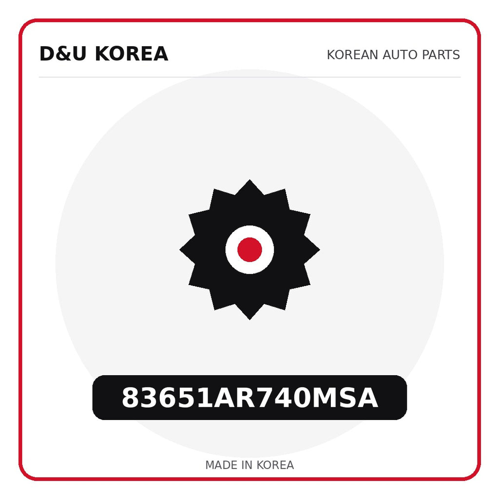 Genuine Mobis 83651AR740MSA  for Korean vehicles | D&U Korea