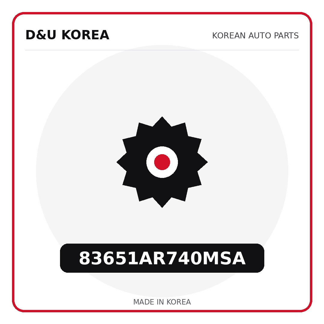 Genuine Mobis 83651AR740MSA  for Korean vehicles | D&U Korea