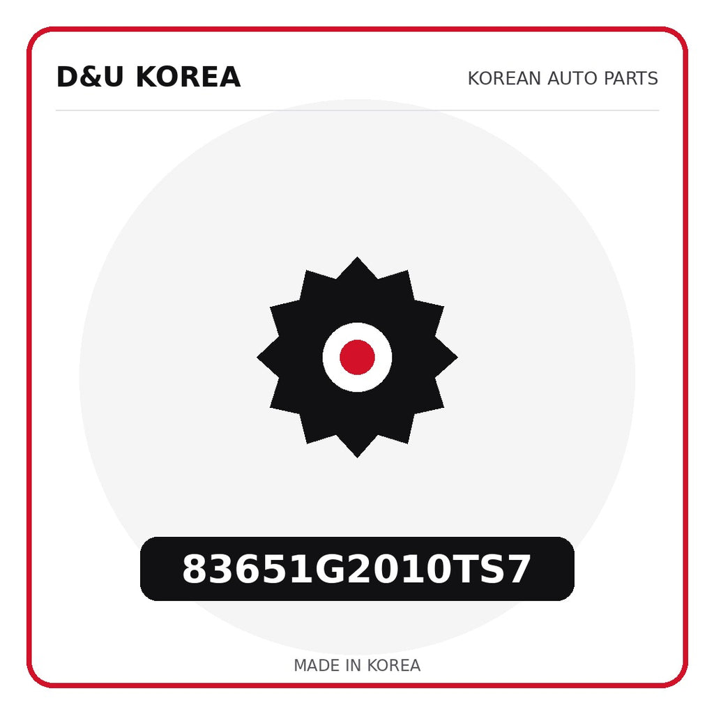 Genuine Mobis 83651G2010TS7  for Korean vehicles | D&U Korea