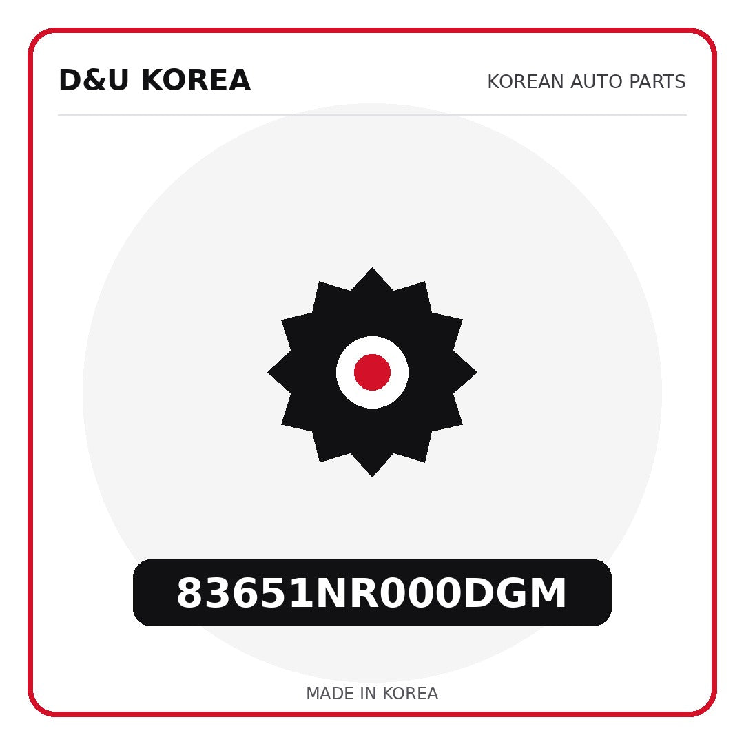 Genuine Mobis 83651NR000DGM  for Korean vehicles | D&U Korea