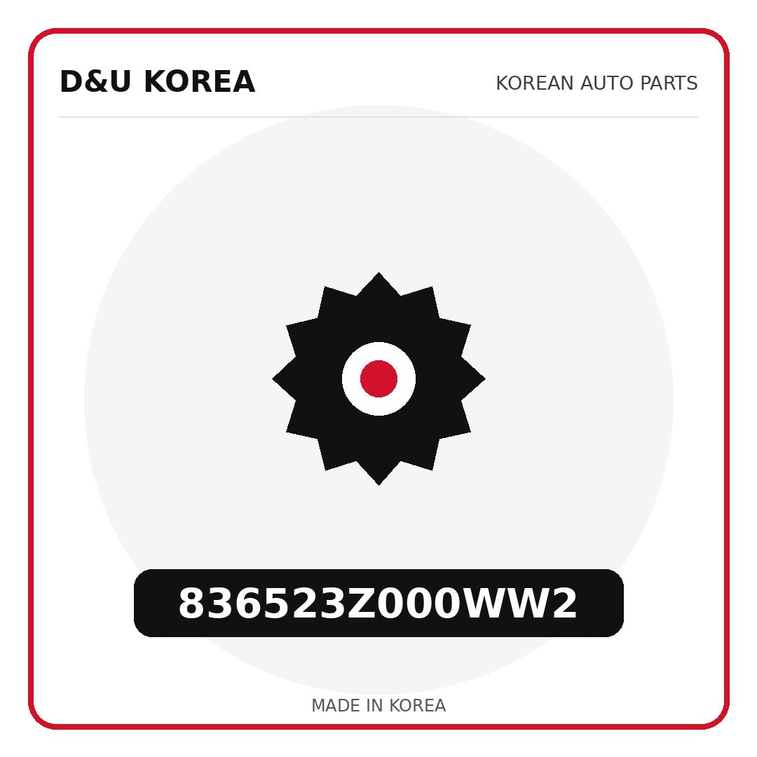 Genuine Mobis 836523Z000WW2  for Korean vehicles | D&U Korea