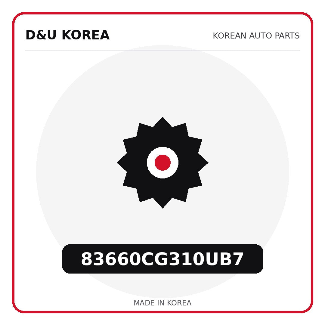 Genuine Mobis 83660CG310UB7  for Korean vehicles | D&U Korea