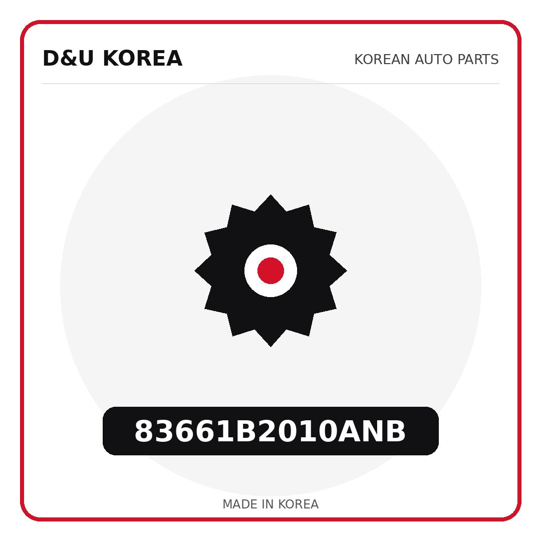 Genuine Mobis 83661B2010ANB  for Korean vehicles | D&U Korea