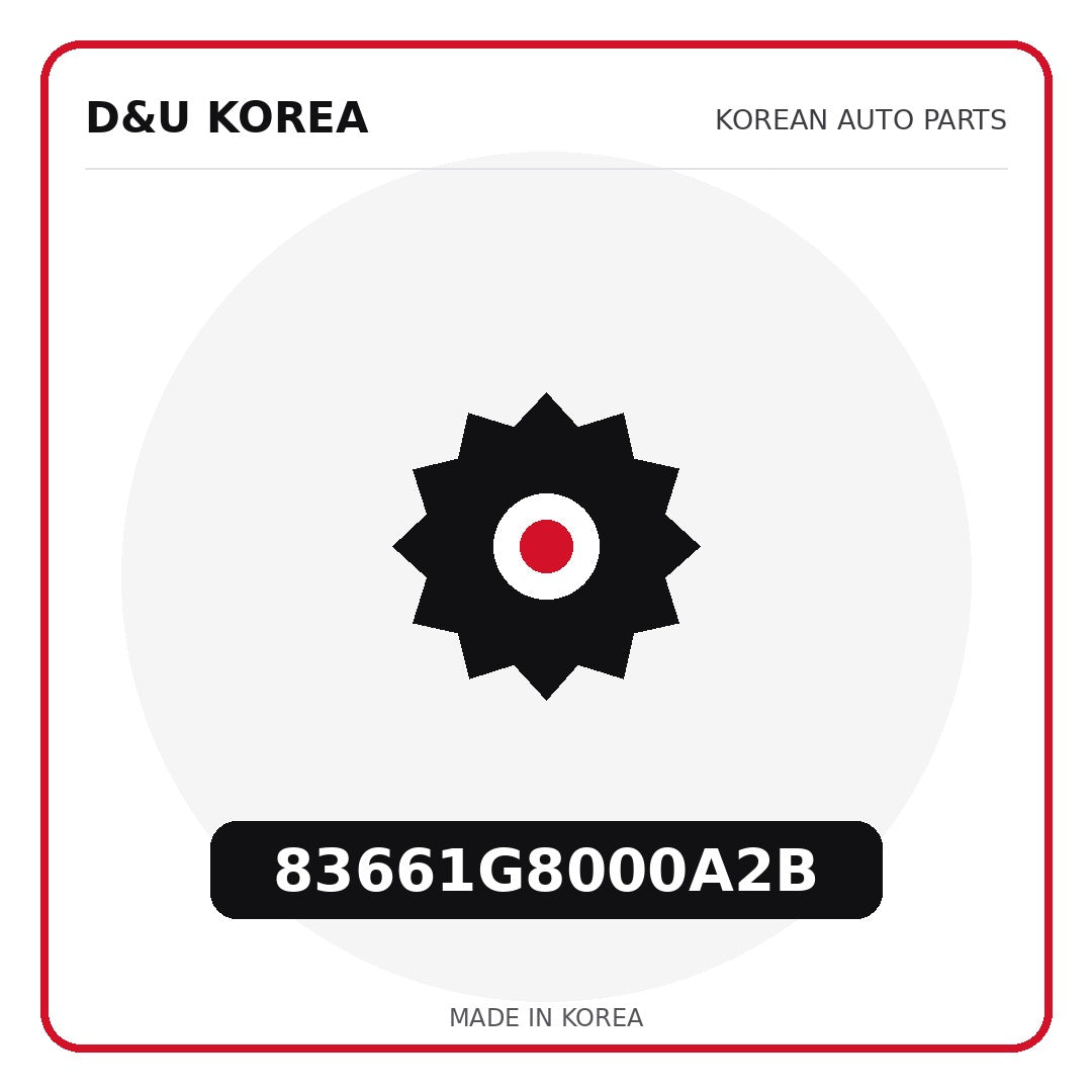 Genuine Mobis 83661G8000A2B  for Korean vehicles | D&U Korea