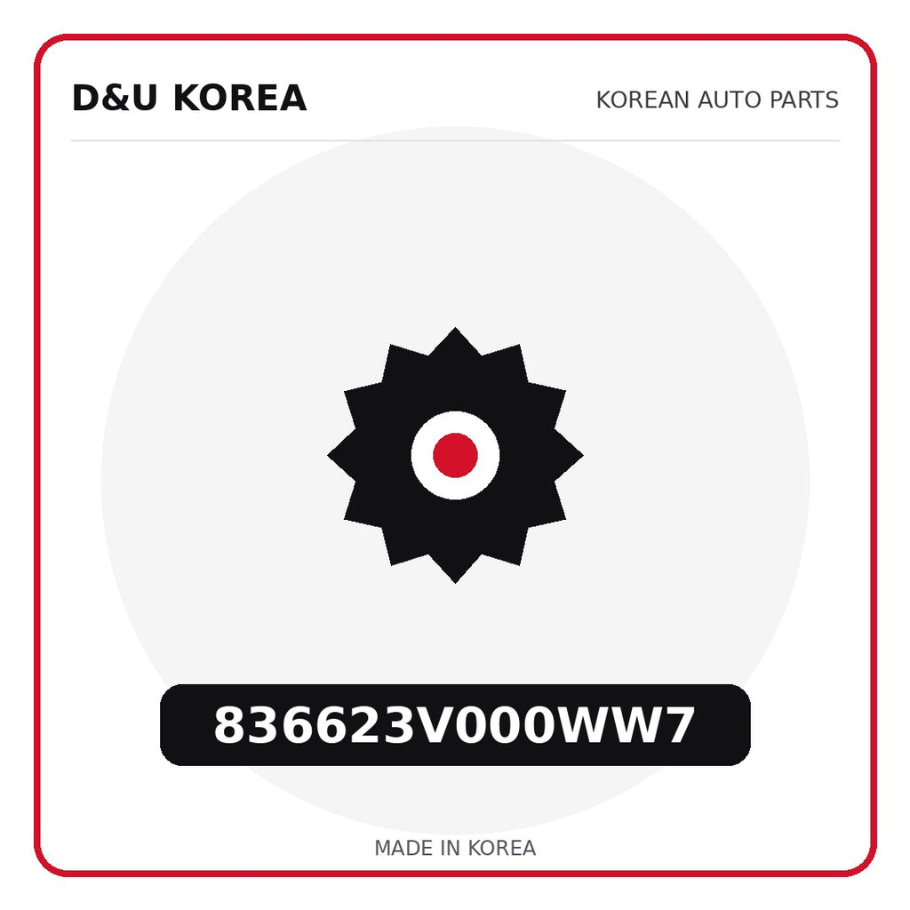 Genuine Mobis 836623V000WW7  for Korean vehicles | D&U Korea