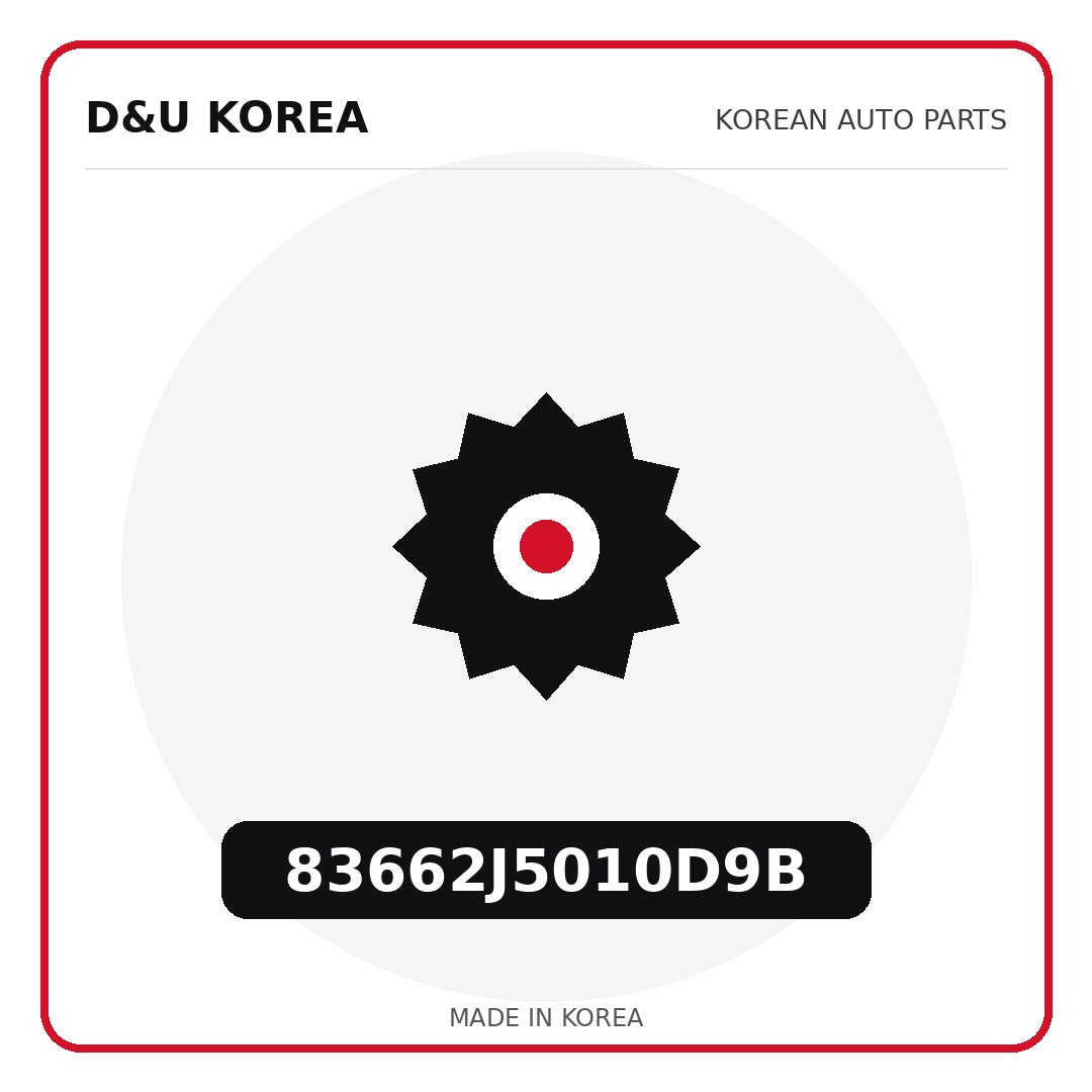 Genuine Mobis 83662J5010D9B  for Korean vehicles | D&U Korea