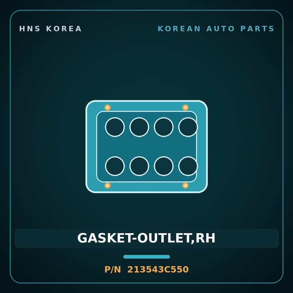 GASKET-OUTLET,RH