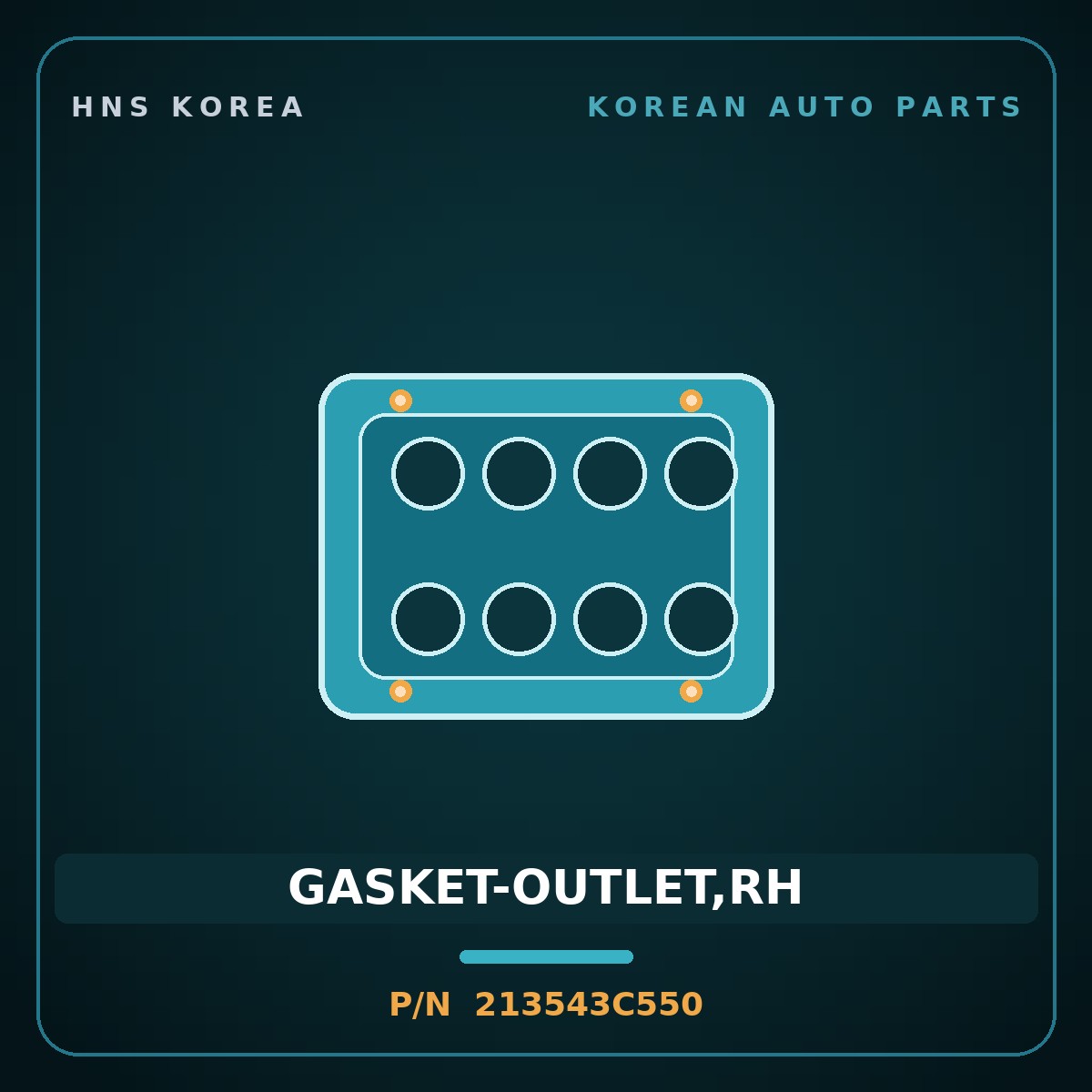 GASKET-OUTLET,RH