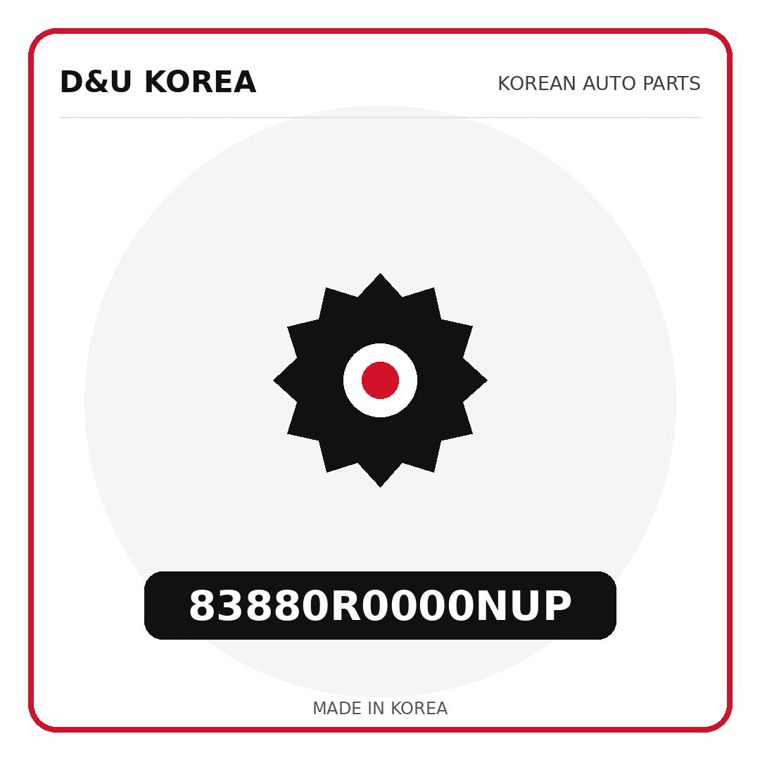 Genuine Mobis 83880R0000NUP  for Korean vehicles | D&U Korea