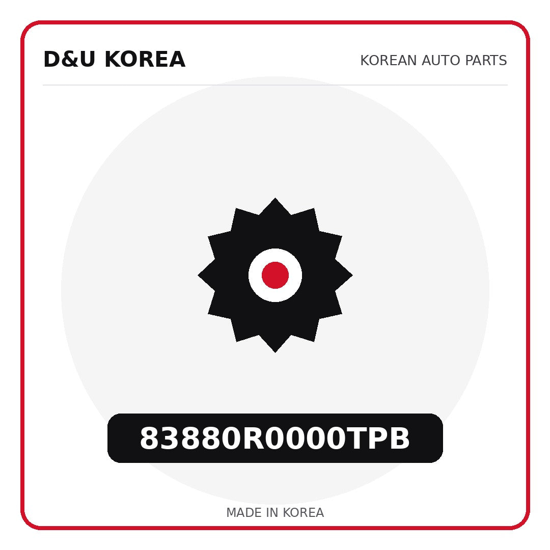 Genuine Mobis 83880R0000TPB  for Korean vehicles | D&U Korea