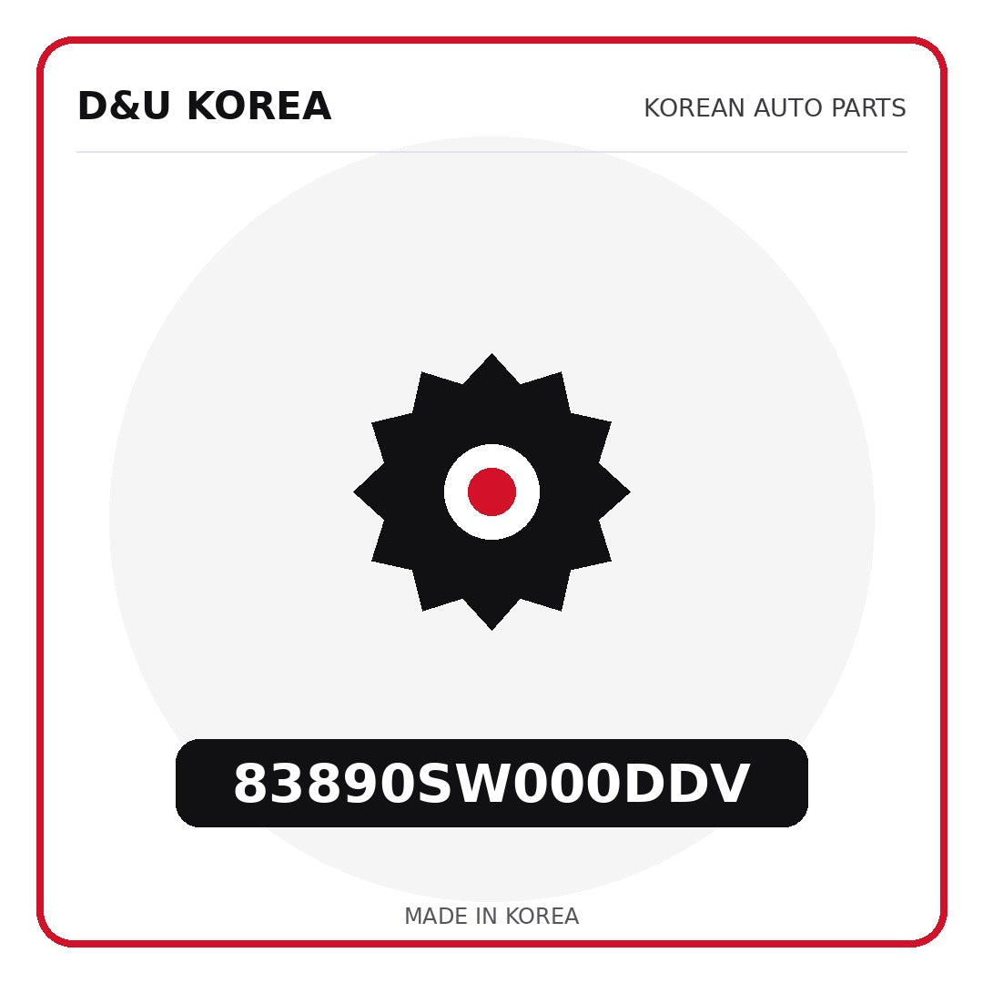 Genuine Mobis 83890SW000DDV  for Korean vehicles | D&U Korea