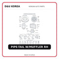PIPE-TAIL W/MUFFLER RH