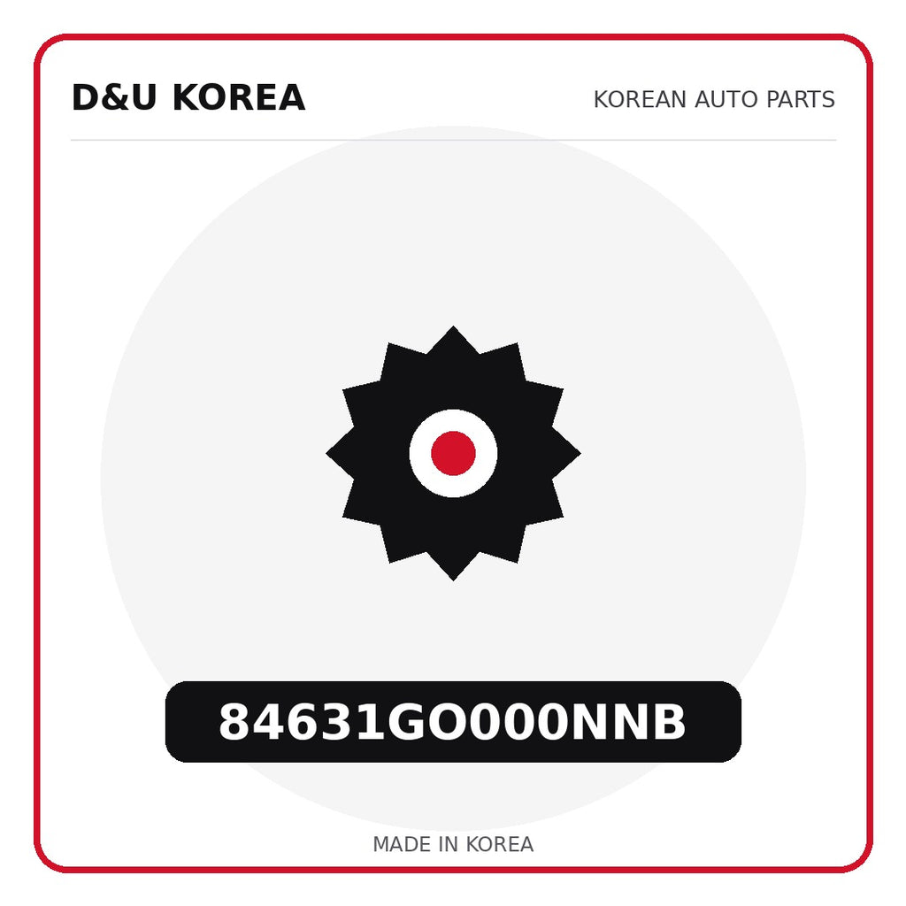 Genuine Mobis 84631GO000NNB  for Korean vehicles | D&U Korea