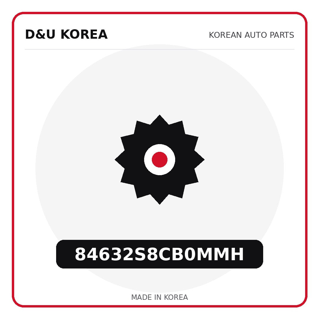 Genuine Mobis 84632S8CB0MMH  for Korean vehicles | D&U Korea