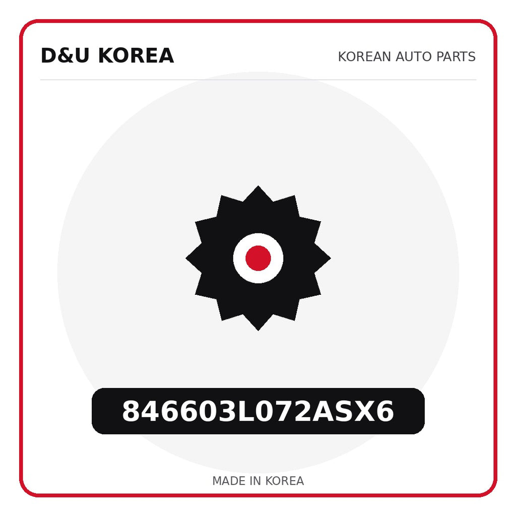 Genuine Mobis 846603L072ASX6  for Korean vehicles | D&U Korea