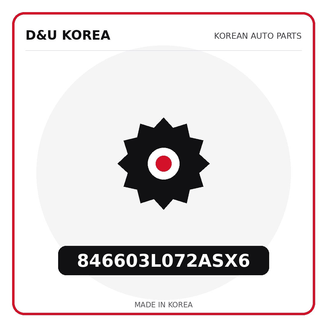 Genuine Mobis 846603L072ASX6  for Korean vehicles | D&U Korea