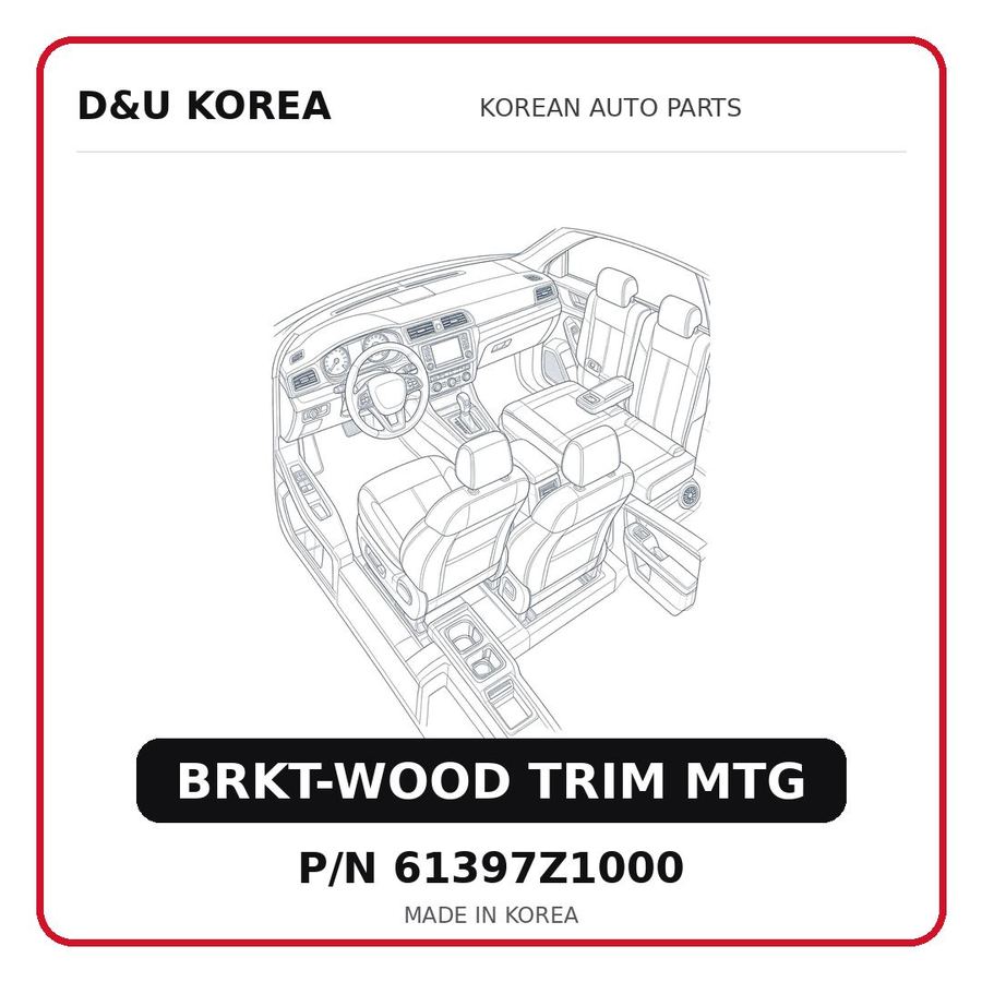 BRKT-WOOD TRIM MTG