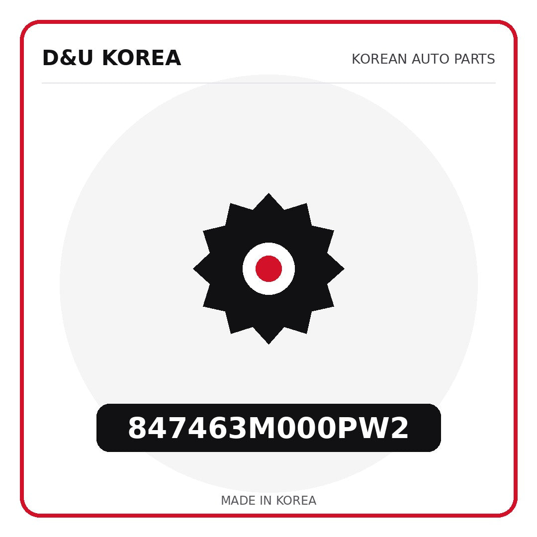 Genuine Mobis 847463M000PW2  for Korean vehicles | D&U Korea