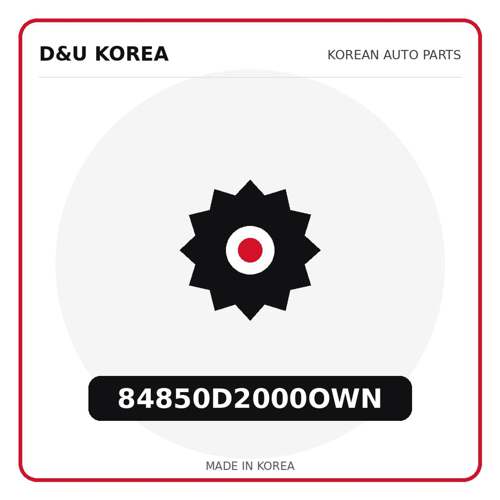 Genuine Mobis 84850D2000OWN  for Korean vehicles | D&U Korea