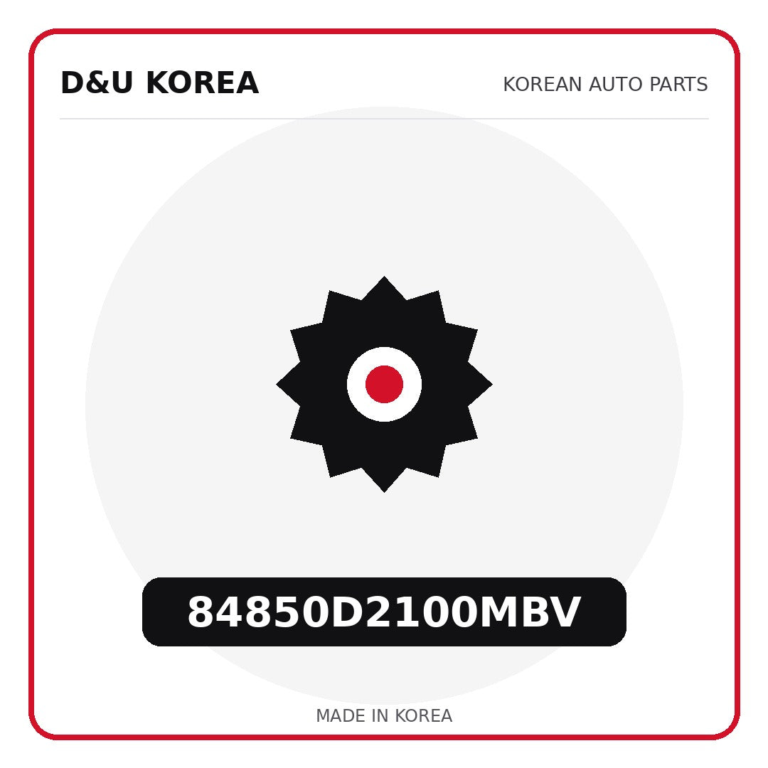 Genuine Mobis 84850D2100MBV  for Korean vehicles | D&U Korea