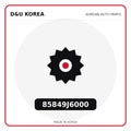 Genuine Mobis 85849J6000  for Korean vehicles | D&U Korea