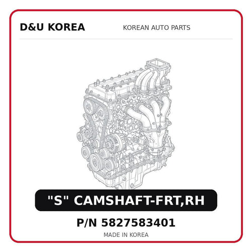 "S" CAMSHAFT-FRT,RH