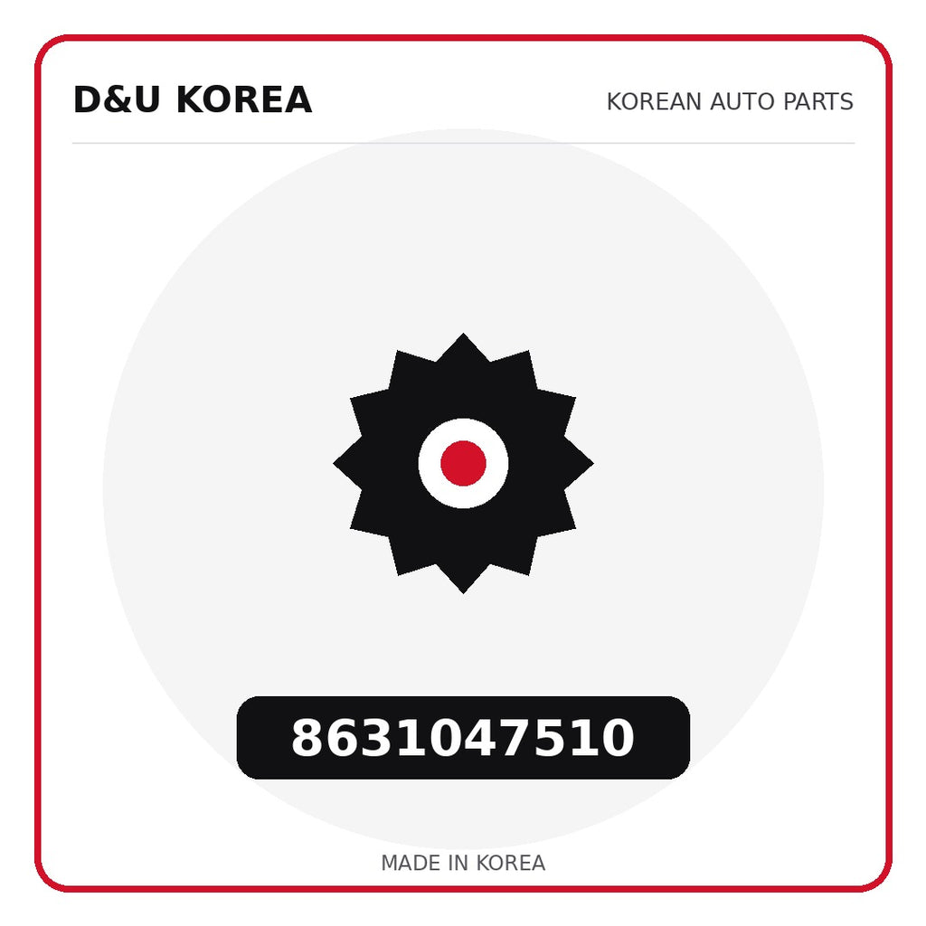 Genuine Mobis 8631047510  for Korean vehicles | D&U Korea