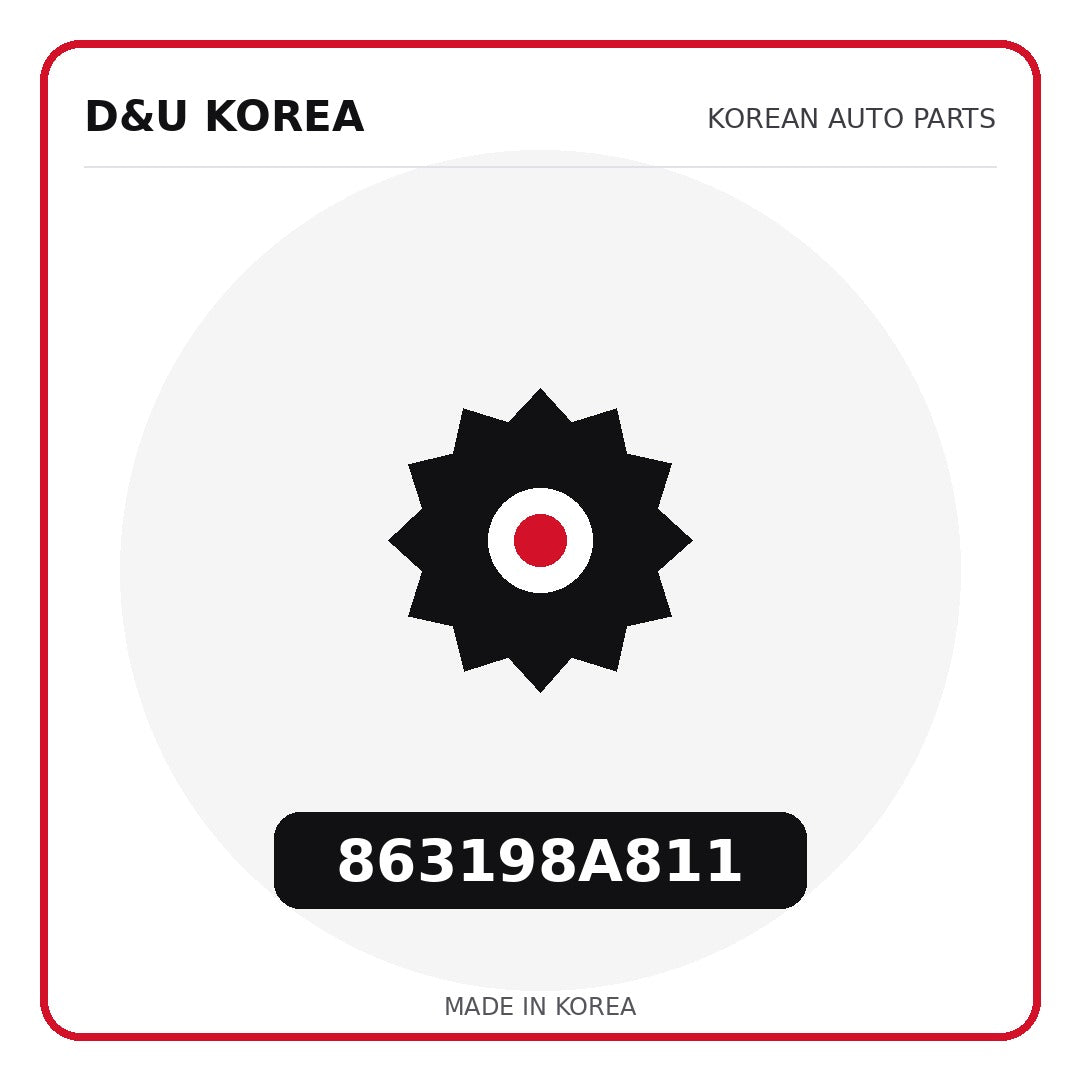 Genuine Mobis 863198A811  for Korean vehicles | D&U Korea