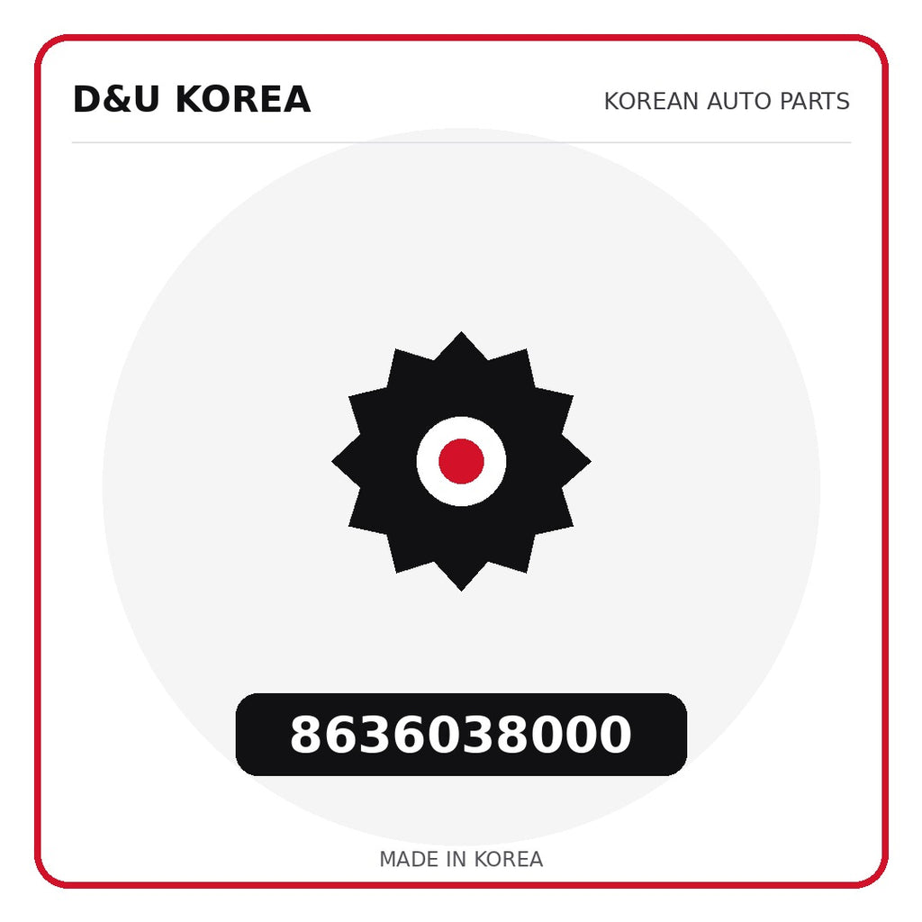 Genuine Mobis 8636038000  for Korean vehicles | D&U Korea