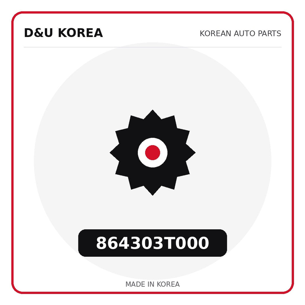 Genuine Mobis 864303T000  for Korean vehicles | D&U Korea
