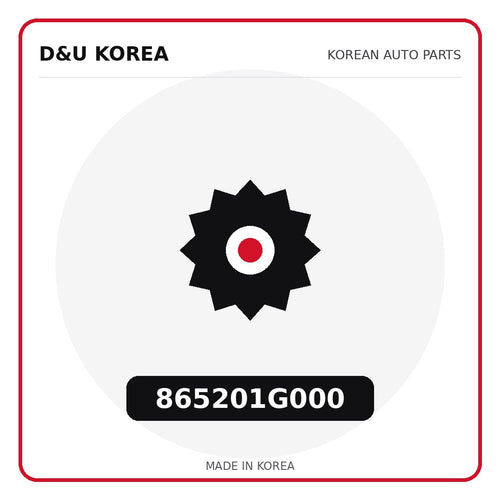Genuine Mobis 865201G000  for Korean vehicles | D&U Korea