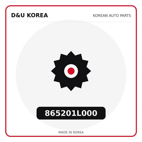 Genuine Mobis 865201L000  for Korean vehicles | D&U Korea