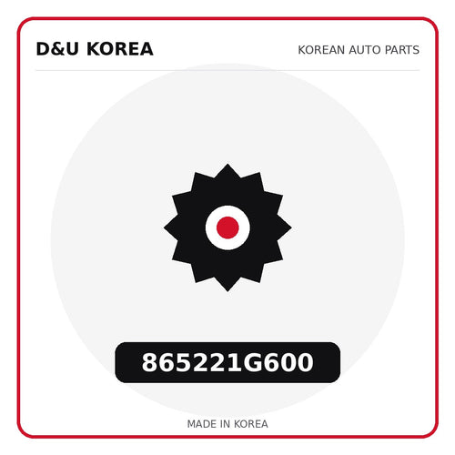 Genuine Mobis 865221G600  for Korean vehicles | D&U Korea