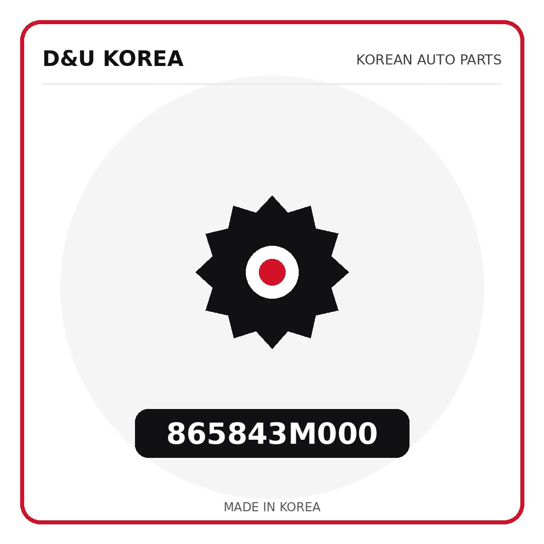 Genuine Mobis 865843M000  for Korean vehicles | D&U Korea