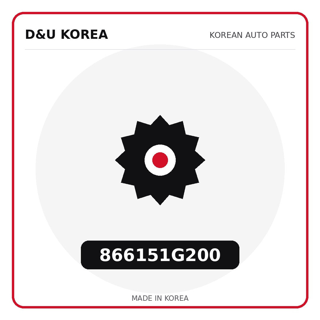 Genuine Mobis 866151G200  for Korean vehicles | D&U Korea