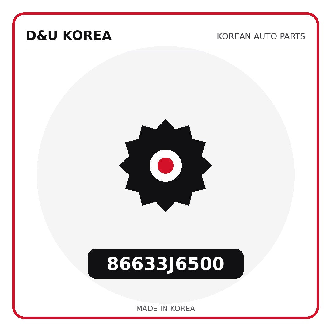 Genuine Mobis 86633J6500  for Korean vehicles | D&U Korea