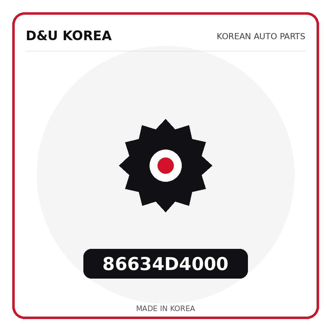 Genuine Mobis 86634D4000  for Korean vehicles | D&U Korea