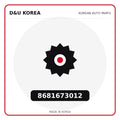 Genuine Mobis 8681673012  for Korean vehicles | D&U Korea