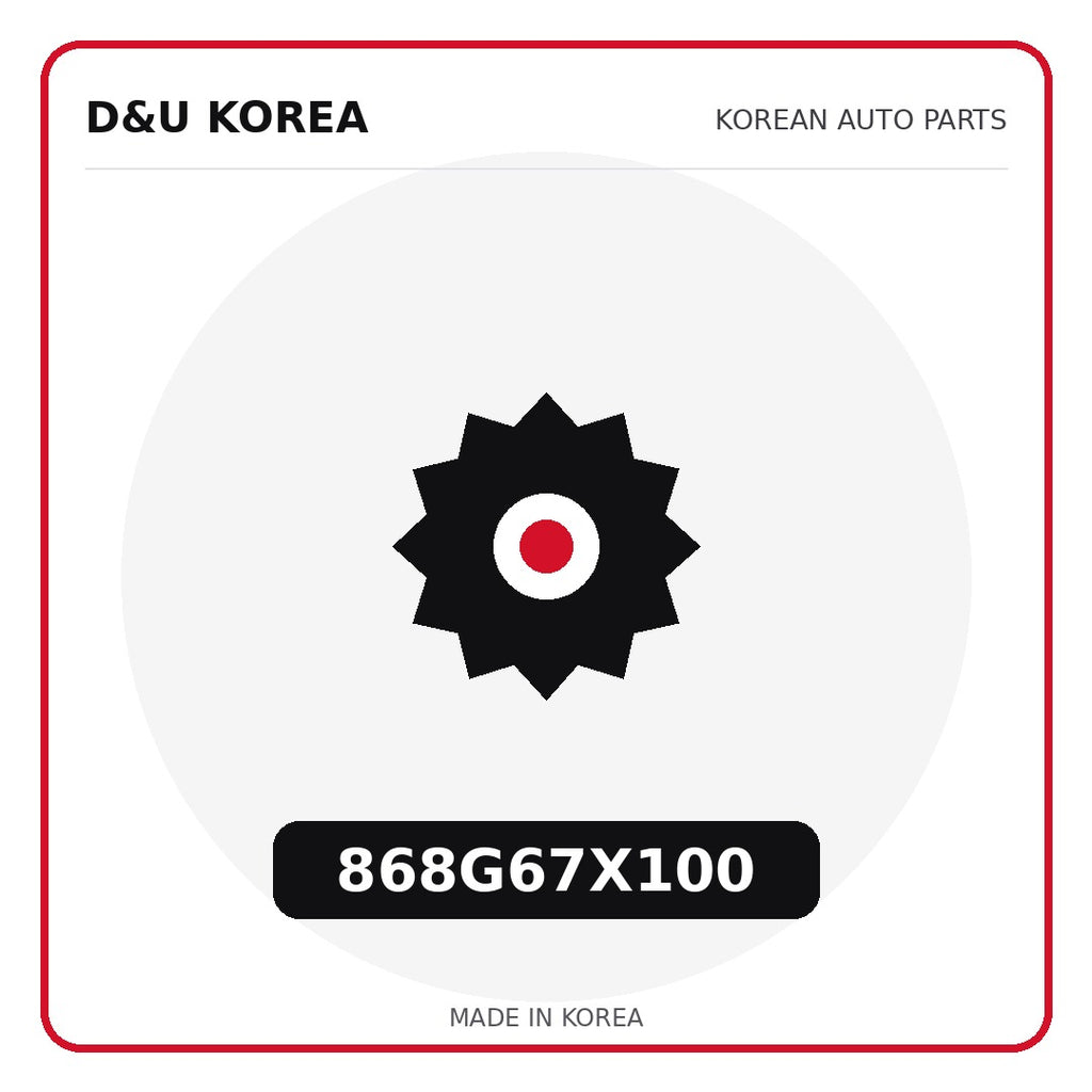 Genuine Mobis 868G67X100  for Korean vehicles | D&U Korea